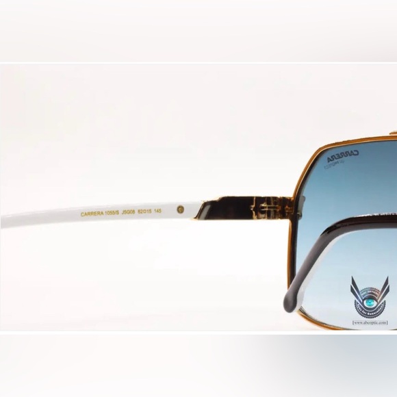 Carrera Aviator 1055/S J5G08 Gold and Blue Gradient Italian Luxury Sunglasses - Picture 10 of 15